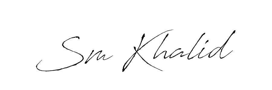 Make a beautiful signature design for name Sm Khalid. Use this online signature maker to create a handwritten signature for free. Sm Khalid signature style 6 images and pictures png