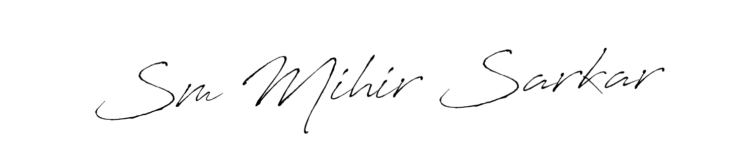 How to Draw Sm Mihir Sarkar signature style? Antro_Vectra is a latest design signature styles for name Sm Mihir Sarkar. Sm Mihir Sarkar signature style 6 images and pictures png