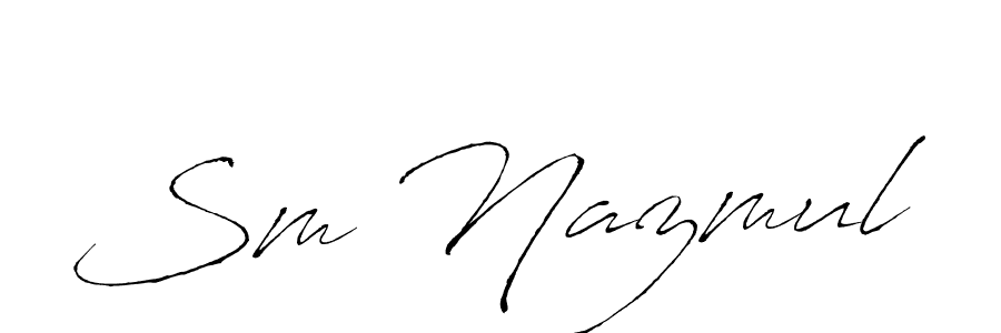 Similarly Antro_Vectra is the best handwritten signature design. Signature creator online .You can use it as an online autograph creator for name Sm Nazmul. Sm Nazmul signature style 6 images and pictures png