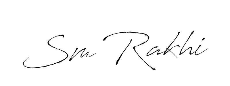 How to make Sm Rakhi name signature. Use Antro_Vectra style for creating short signs online. This is the latest handwritten sign. Sm Rakhi signature style 6 images and pictures png