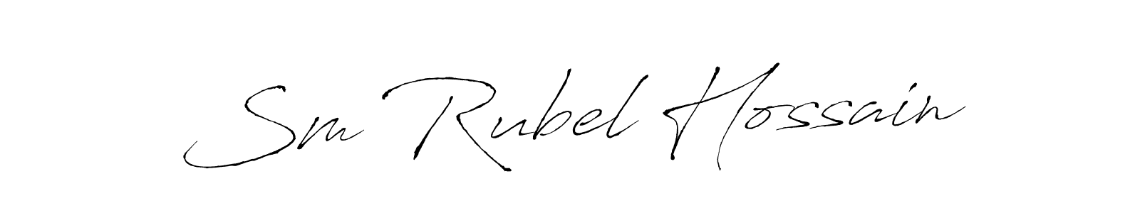 Similarly Antro_Vectra is the best handwritten signature design. Signature creator online .You can use it as an online autograph creator for name Sm Rubel Hossain. Sm Rubel Hossain signature style 6 images and pictures png