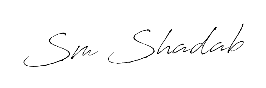 Antro_Vectra is a professional signature style that is perfect for those who want to add a touch of class to their signature. It is also a great choice for those who want to make their signature more unique. Get Sm Shadab name to fancy signature for free. Sm Shadab signature style 6 images and pictures png