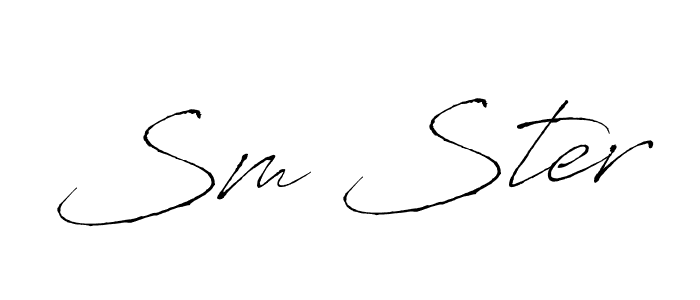Sm Ster stylish signature style. Best Handwritten Sign (Antro_Vectra) for my name. Handwritten Signature Collection Ideas for my name Sm Ster. Sm Ster signature style 6 images and pictures png