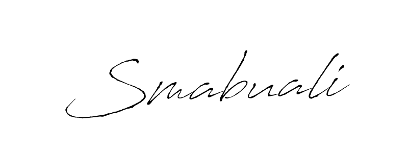 Smabuali stylish signature style. Best Handwritten Sign (Antro_Vectra) for my name. Handwritten Signature Collection Ideas for my name Smabuali. Smabuali signature style 6 images and pictures png