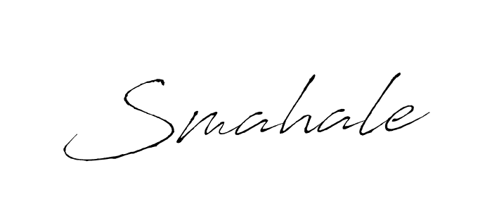 Use a signature maker to create a handwritten signature online. With this signature software, you can design (Antro_Vectra) your own signature for name Smahale. Smahale signature style 6 images and pictures png