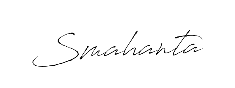 You should practise on your own different ways (Antro_Vectra) to write your name (Smahanta) in signature. don't let someone else do it for you. Smahanta signature style 6 images and pictures png