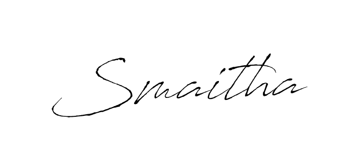 How to make Smaitha name signature. Use Antro_Vectra style for creating short signs online. This is the latest handwritten sign. Smaitha signature style 6 images and pictures png