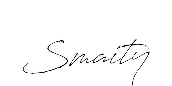 if you are searching for the best signature style for your name Smaity. so please give up your signature search. here we have designed multiple signature styles  using Antro_Vectra. Smaity signature style 6 images and pictures png