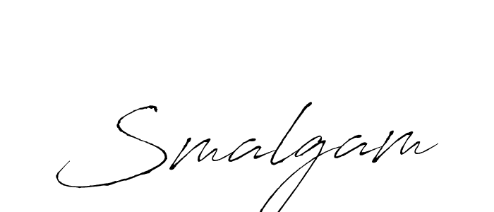 Design your own signature with our free online signature maker. With this signature software, you can create a handwritten (Antro_Vectra) signature for name Smalgam. Smalgam signature style 6 images and pictures png