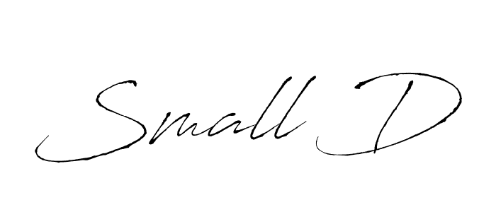 Design your own signature with our free online signature maker. With this signature software, you can create a handwritten (Antro_Vectra) signature for name Small D. Small D signature style 6 images and pictures png