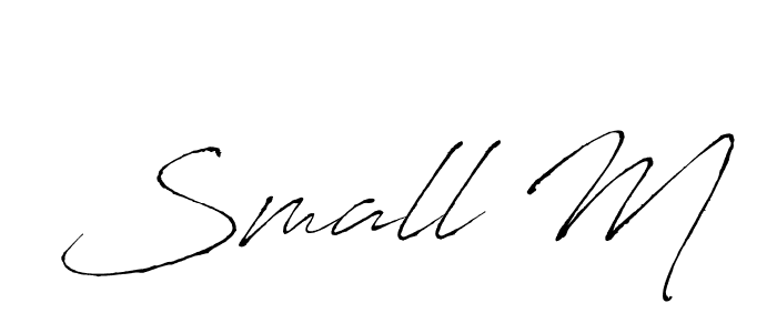 Use a signature maker to create a handwritten signature online. With this signature software, you can design (Antro_Vectra) your own signature for name Small M. Small M signature style 6 images and pictures png