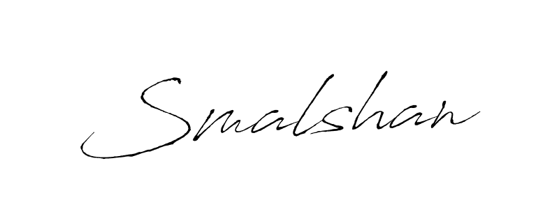 Create a beautiful signature design for name Smalshan. With this signature (Antro_Vectra) fonts, you can make a handwritten signature for free. Smalshan signature style 6 images and pictures png