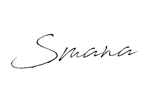 How to make Smana signature? Antro_Vectra is a professional autograph style. Create handwritten signature for Smana name. Smana signature style 6 images and pictures png