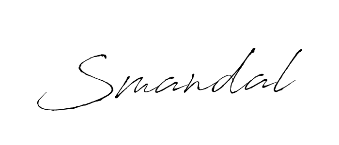 You should practise on your own different ways (Antro_Vectra) to write your name (Smandal) in signature. don't let someone else do it for you. Smandal signature style 6 images and pictures png