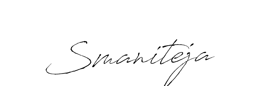 Similarly Antro_Vectra is the best handwritten signature design. Signature creator online .You can use it as an online autograph creator for name Smaniteja. Smaniteja signature style 6 images and pictures png