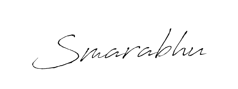 How to make Smarabhu signature? Antro_Vectra is a professional autograph style. Create handwritten signature for Smarabhu name. Smarabhu signature style 6 images and pictures png