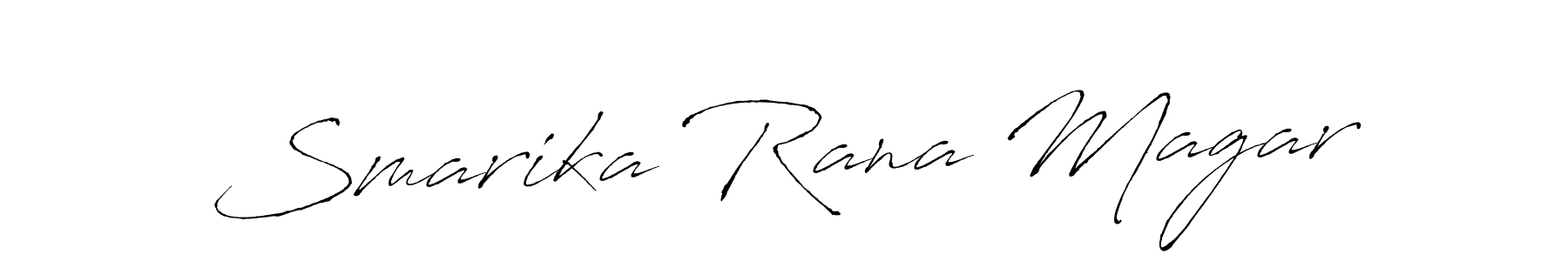 It looks lik you need a new signature style for name Smarika Rana Magar. Design unique handwritten (Antro_Vectra) signature with our free signature maker in just a few clicks. Smarika Rana Magar signature style 6 images and pictures png