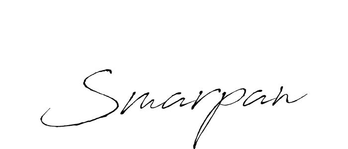 Antro_Vectra is a professional signature style that is perfect for those who want to add a touch of class to their signature. It is also a great choice for those who want to make their signature more unique. Get Smarpan name to fancy signature for free. Smarpan signature style 6 images and pictures png