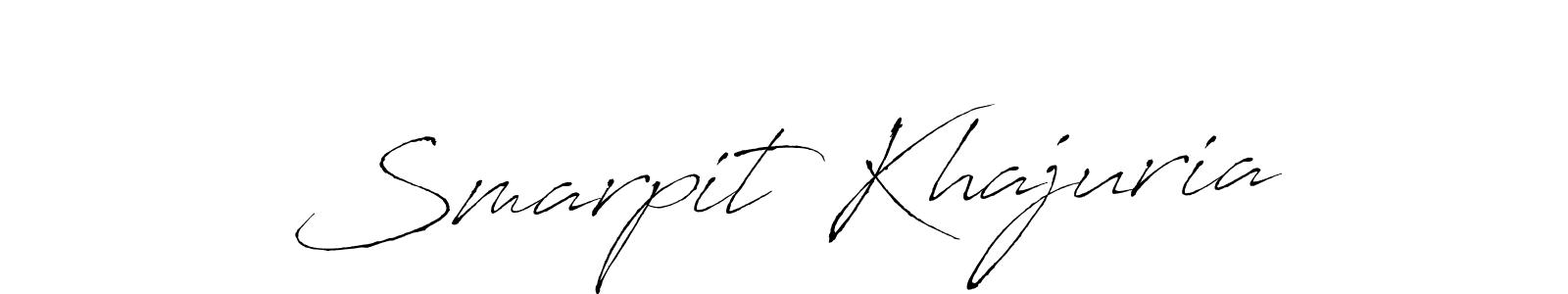 Smarpit Khajuria stylish signature style. Best Handwritten Sign (Antro_Vectra) for my name. Handwritten Signature Collection Ideas for my name Smarpit Khajuria. Smarpit Khajuria signature style 6 images and pictures png