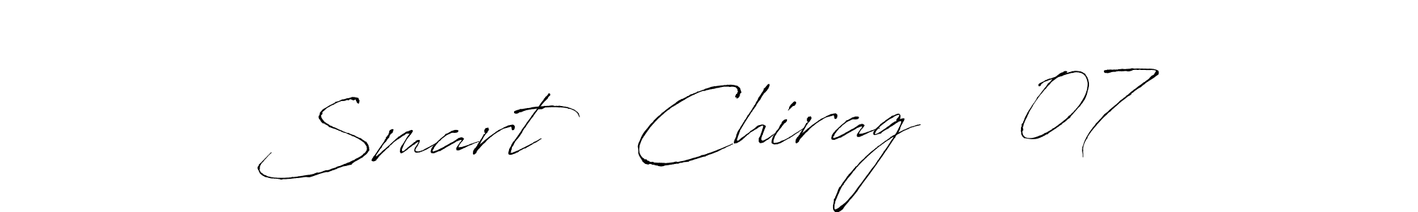 Also we have Smart   Chirag    07 name is the best signature style. Create professional handwritten signature collection using Antro_Vectra autograph style. Smart   Chirag    07 signature style 6 images and pictures png