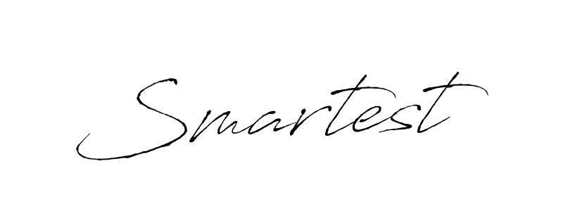 How to make Smartest signature? Antro_Vectra is a professional autograph style. Create handwritten signature for Smartest name. Smartest signature style 6 images and pictures png