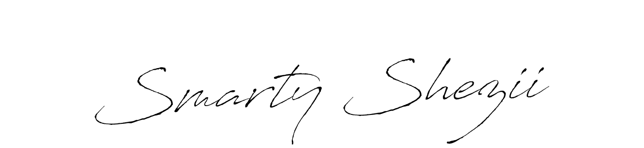 Also You can easily find your signature by using the search form. We will create Smarty Shezii name handwritten signature images for you free of cost using Antro_Vectra sign style. Smarty Shezii signature style 6 images and pictures png