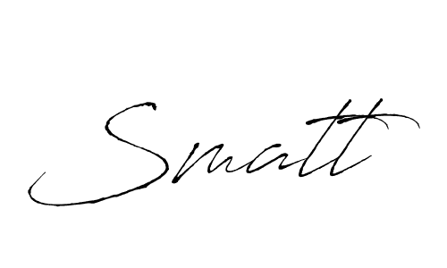 How to make Smatt name signature. Use Antro_Vectra style for creating short signs online. This is the latest handwritten sign. Smatt signature style 6 images and pictures png