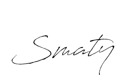 You should practise on your own different ways (Antro_Vectra) to write your name (Smaty) in signature. don't let someone else do it for you. Smaty signature style 6 images and pictures png