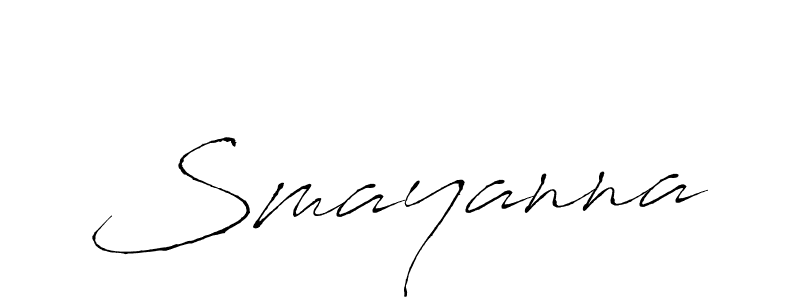 Create a beautiful signature design for name Smayanna. With this signature (Antro_Vectra) fonts, you can make a handwritten signature for free. Smayanna signature style 6 images and pictures png