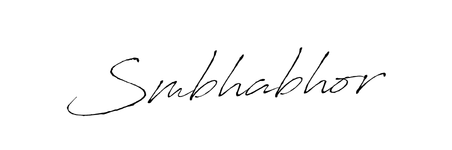 Design your own signature with our free online signature maker. With this signature software, you can create a handwritten (Antro_Vectra) signature for name Smbhabhor. Smbhabhor signature style 6 images and pictures png