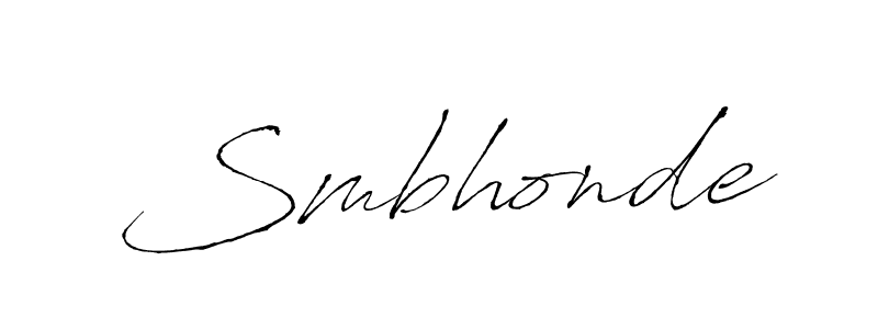 Make a beautiful signature design for name Smbhonde. Use this online signature maker to create a handwritten signature for free. Smbhonde signature style 6 images and pictures png