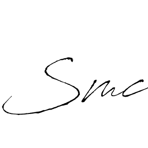 Use a signature maker to create a handwritten signature online. With this signature software, you can design (Antro_Vectra) your own signature for name Smc. Smc signature style 6 images and pictures png