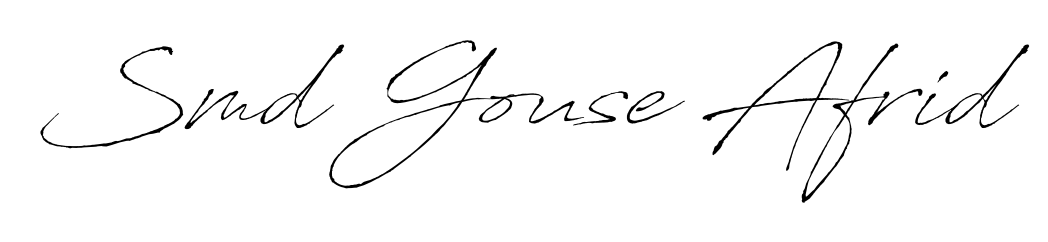 The Antro_Vectra handwriting style adds charm and authenticity to name Smd Gouse Afrid. A wonderful choice for personal thank-you notes. Smd Gouse Afrid signature style 6 images and pictures png