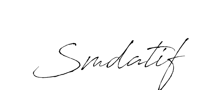 Also You can easily find your signature by using the search form. We will create Smdatif name handwritten signature images for you free of cost using Antro_Vectra sign style. Smdatif signature style 6 images and pictures png