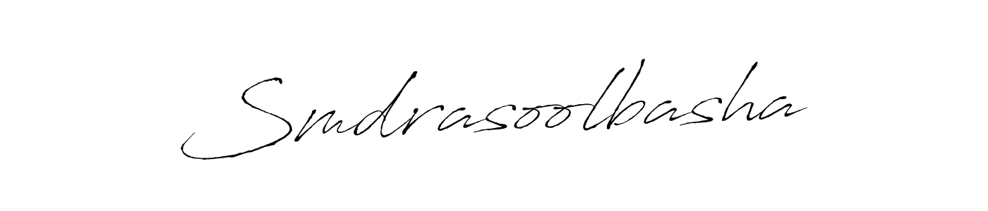 How to make Smdrasoolbasha signature? Antro_Vectra is a professional autograph style. Create handwritten signature for Smdrasoolbasha name. Smdrasoolbasha signature style 6 images and pictures png