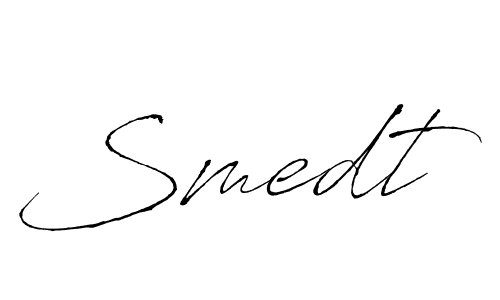 How to make Smedt signature? Antro_Vectra is a professional autograph style. Create handwritten signature for Smedt name. Smedt signature style 6 images and pictures png