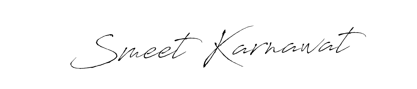This is the best signature style for the Smeet Karnawat name. Also you like these signature font (Antro_Vectra). Mix name signature. Smeet Karnawat signature style 6 images and pictures png
