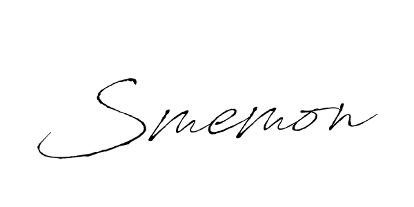 You should practise on your own different ways (Antro_Vectra) to write your name (Smemon) in signature. don't let someone else do it for you. Smemon signature style 6 images and pictures png