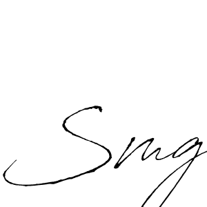 Design your own signature with our free online signature maker. With this signature software, you can create a handwritten (Antro_Vectra) signature for name Smg. Smg signature style 6 images and pictures png