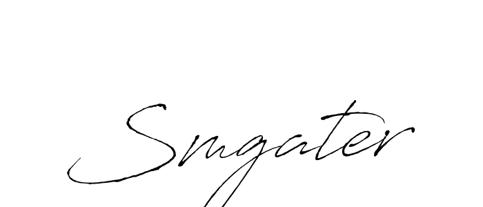 Antro_Vectra is a professional signature style that is perfect for those who want to add a touch of class to their signature. It is also a great choice for those who want to make their signature more unique. Get Smgater name to fancy signature for free. Smgater signature style 6 images and pictures png