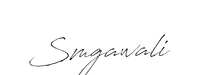 Design your own signature with our free online signature maker. With this signature software, you can create a handwritten (Antro_Vectra) signature for name Smgawali. Smgawali signature style 6 images and pictures png