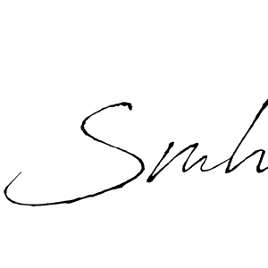 How to make Smh name signature. Use Antro_Vectra style for creating short signs online. This is the latest handwritten sign. Smh signature style 6 images and pictures png