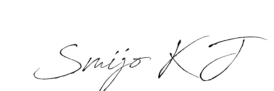 You should practise on your own different ways (Antro_Vectra) to write your name (Smijo K J) in signature. don't let someone else do it for you. Smijo K J signature style 6 images and pictures png