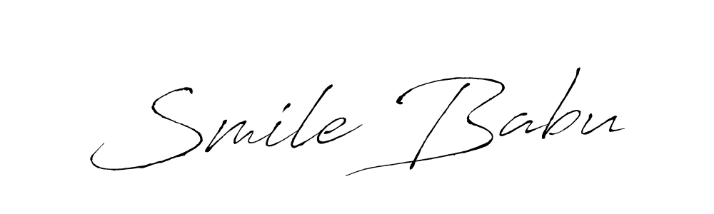 Also we have Smile Babu name is the best signature style. Create professional handwritten signature collection using Antro_Vectra autograph style. Smile Babu signature style 6 images and pictures png