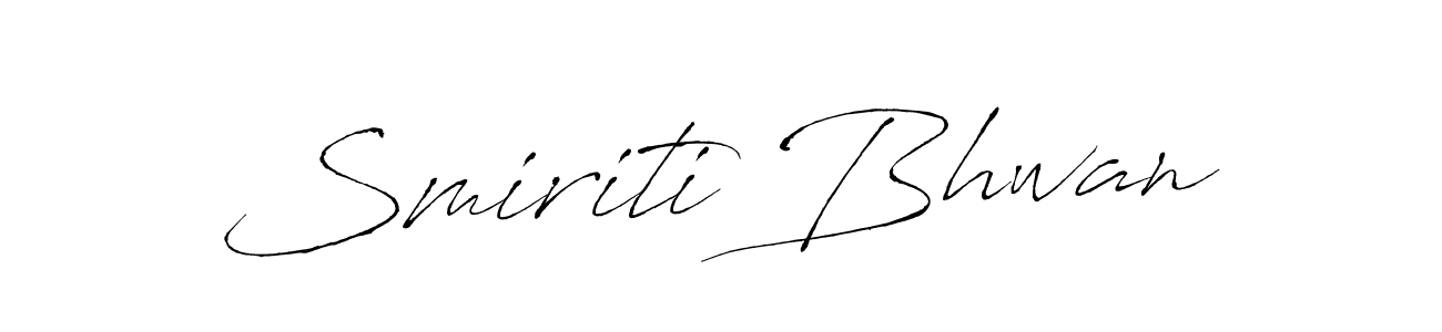 You can use this online signature creator to create a handwritten signature for the name Smiriti Bhwan. This is the best online autograph maker. Smiriti Bhwan signature style 6 images and pictures png