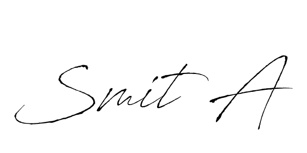 How to make Smit A signature? Antro_Vectra is a professional autograph style. Create handwritten signature for Smit A name. Smit A signature style 6 images and pictures png