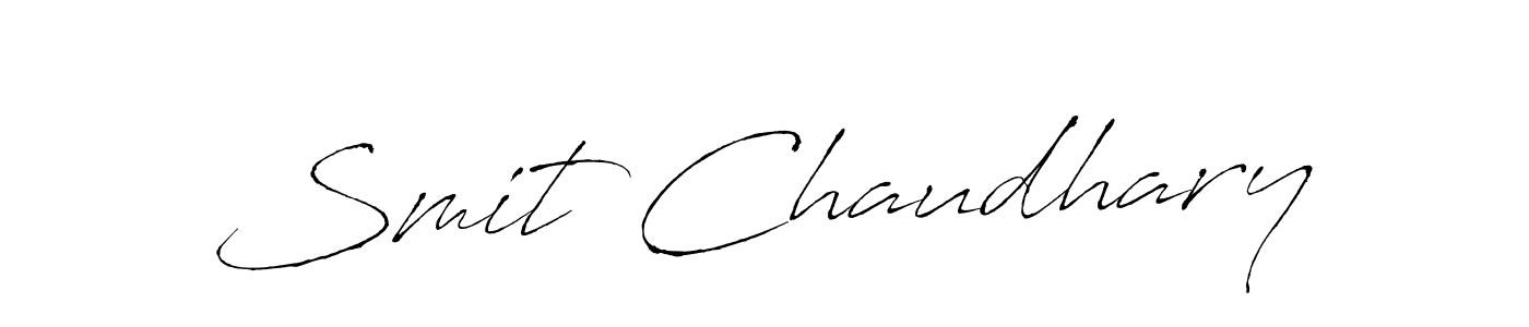 Similarly Antro_Vectra is the best handwritten signature design. Signature creator online .You can use it as an online autograph creator for name Smit Chaudhary. Smit Chaudhary signature style 6 images and pictures png