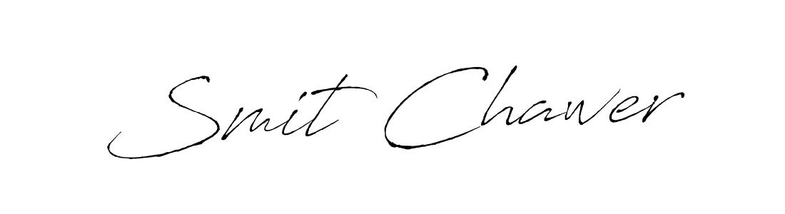 Smit Chawer stylish signature style. Best Handwritten Sign (Antro_Vectra) for my name. Handwritten Signature Collection Ideas for my name Smit Chawer. Smit Chawer signature style 6 images and pictures png