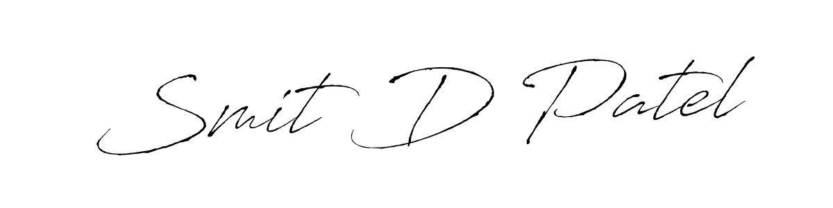 Design your own signature with our free online signature maker. With this signature software, you can create a handwritten (Antro_Vectra) signature for name Smit D Patel. Smit D Patel signature style 6 images and pictures png