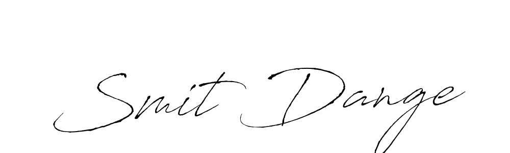 Make a beautiful signature design for name Smit Dange. With this signature (Antro_Vectra) style, you can create a handwritten signature for free. Smit Dange signature style 6 images and pictures png